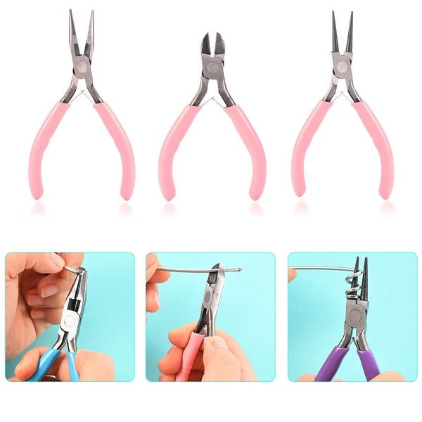 3 in 1 Jewelry Pliers Set Needle