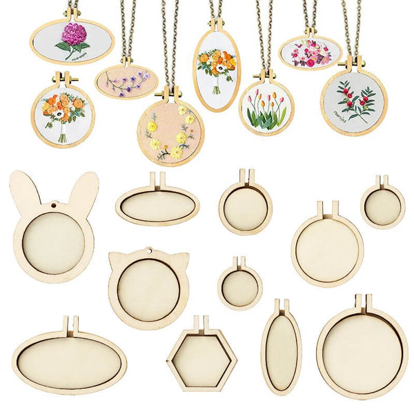 Mini Wood Embroidery Hoops