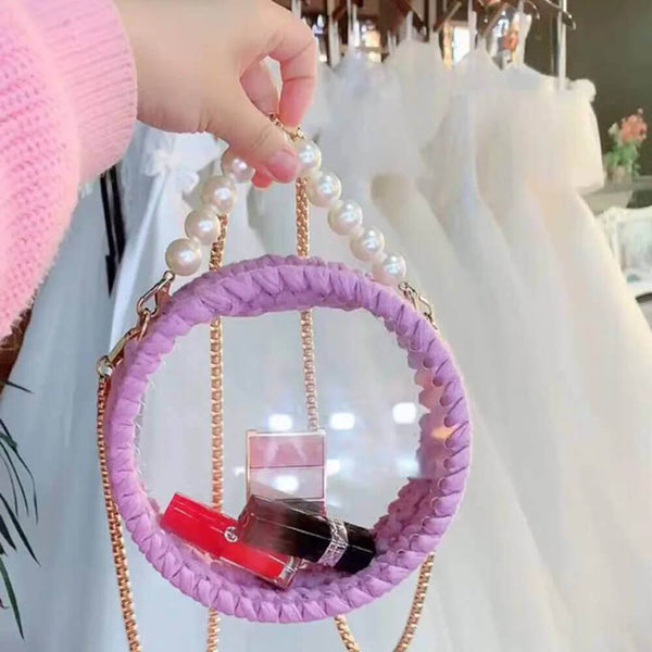Transparent Round Basket Bottom for Handcraft