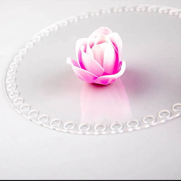 Transparent Round Basket Bottom for Handcraft