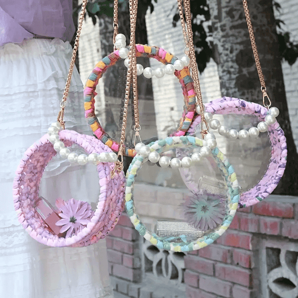 Transparent Round Basket Bottom for Handcraft